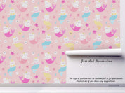 3D Cartoon Pink Mermaid Cat Wall Mural Wallpaper LQH 289- Jess Art Decoration