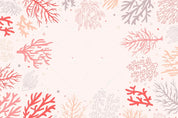 3D Cartoon Hand Drawn Pink Coral Pattern Wall Mural Wallpaper LXL- Jess Art Decoration