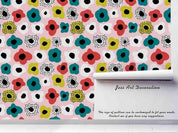 3D Cartoon Colorful Floral Wall Mural Wallpaper LXL 1533- Jess Art Decoration
