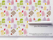 3D Hand Sketching Tea Bag Wall Mural Wallpaper LXL 1547- Jess Art Decoration