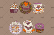 3D Cartoon Colorful Tea Cup Ice Cream Wall Mural Wallpaper LXL 1556- Jess Art Decoration