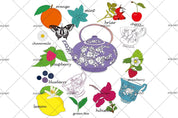 3D Vintage Tea Cup Teapot Floral Butterfly Wall Mural Wallpaper LXL 1580- Jess Art Decoration