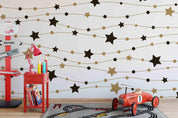 3D Stars Removable Wallpaper,Peel and stick Wall Mural, Floral, Wall Art,Wall Decal,Kids,Nursery,Wall Sticker 13- Jess Art Decoration