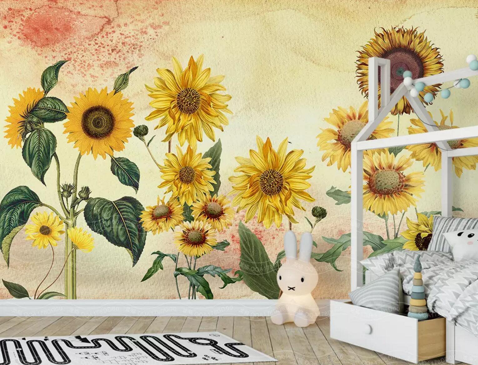 3D Floral, Dusk, Sunflower- Jess Art Decoration