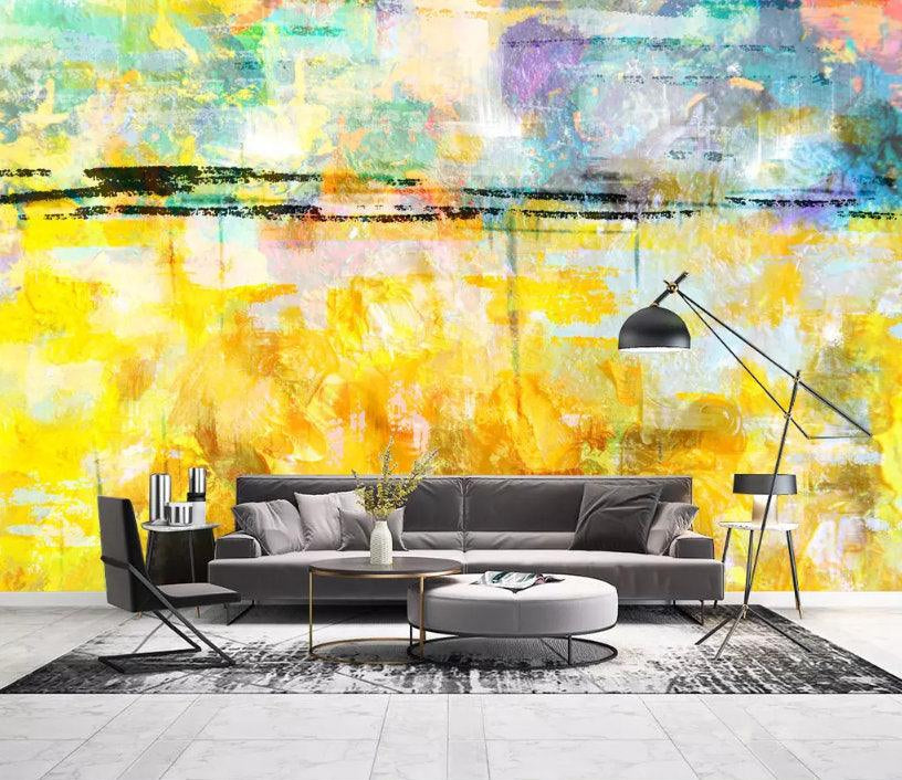 3D Abstract, Autumn scenery, Oil painting Wallpaper- Jess Art Decoration