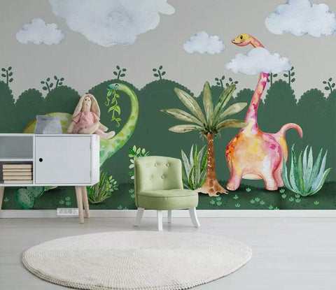 3D Kids,Farm,Dinosaur,Cactus Wallpaper-Nursery- Jess Art Decoration