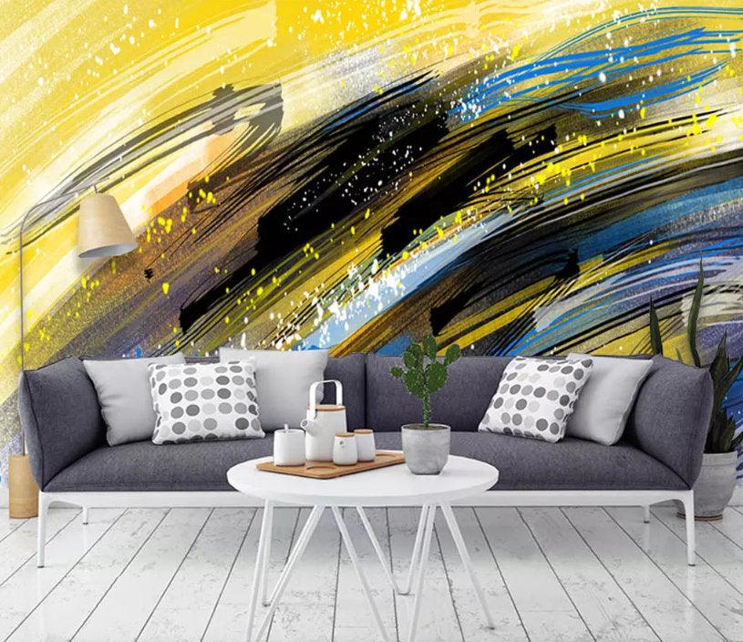 3D Abstract, Oil painting Wallpaper- Jess Art Decoration