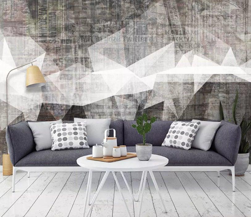 3D Abstract, Black lines Wallpaper- Jess Art Decoration