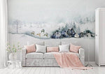3D Pure, Snow, Galloping deer Wallpaper- Jess Art Decoration
