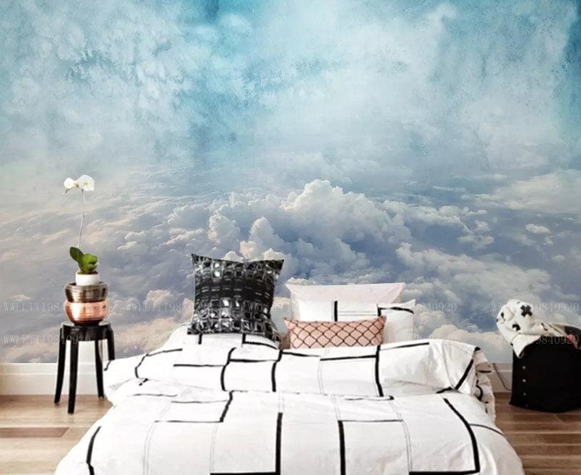 3D Nordic, Realistic, Decorative, Cloud sky Wallpaper- Jess Art Decoration
