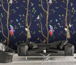 3D Cartoons, Tree, Parrot Wallpaper- Jess Art Decoration