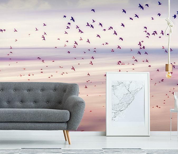 3D Dreamy, Bird, Desert scenery Wallpaper- Jess Art Decoration