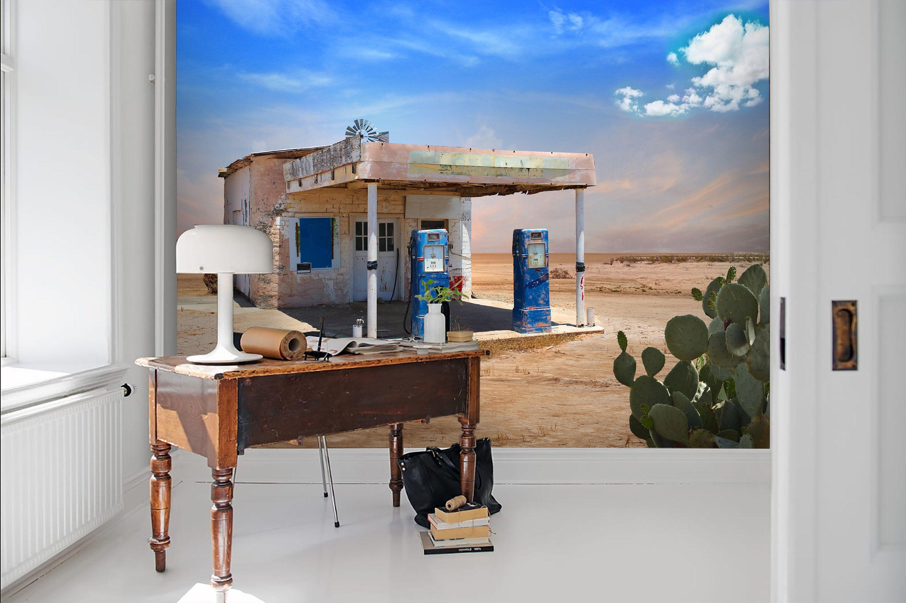 3D Deserted, Desert, Tent Wallpaper- Jess Art Decoration