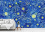 3D Hand-painted, Abstract, Starry sky Wallpaper- Jess Art Decoration
