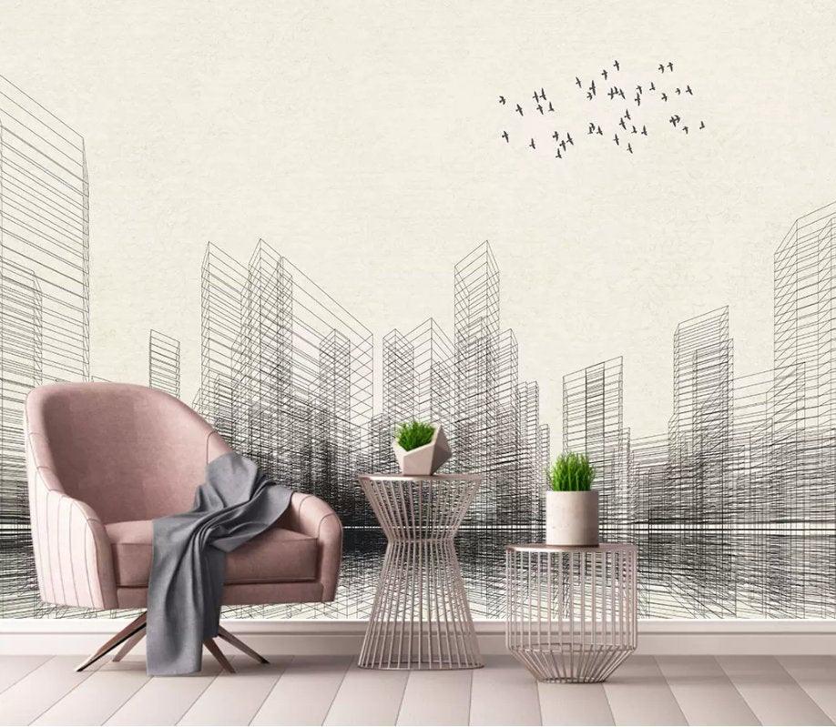 3D Lines, Simplicity, Architecture Wallpaper- Jess Art Decoration