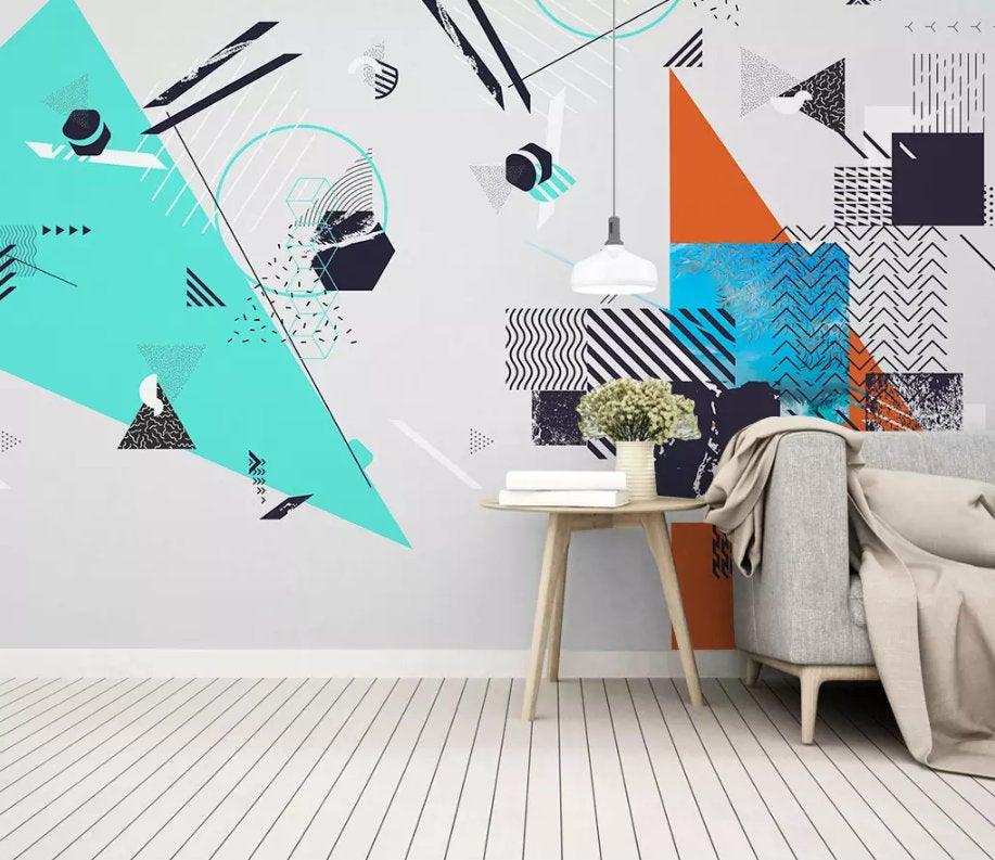 3D Personality, Abstraction, Simple geometry Wallpaper- Jess Art Decoration