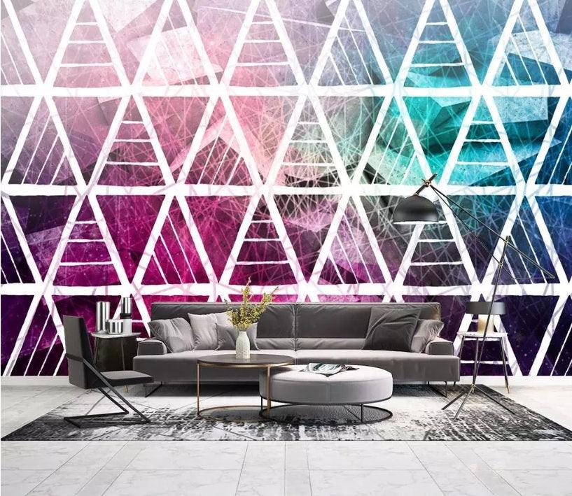 3D Science fiction, Abstract geometry Wallpaper- Jess Art Decoration