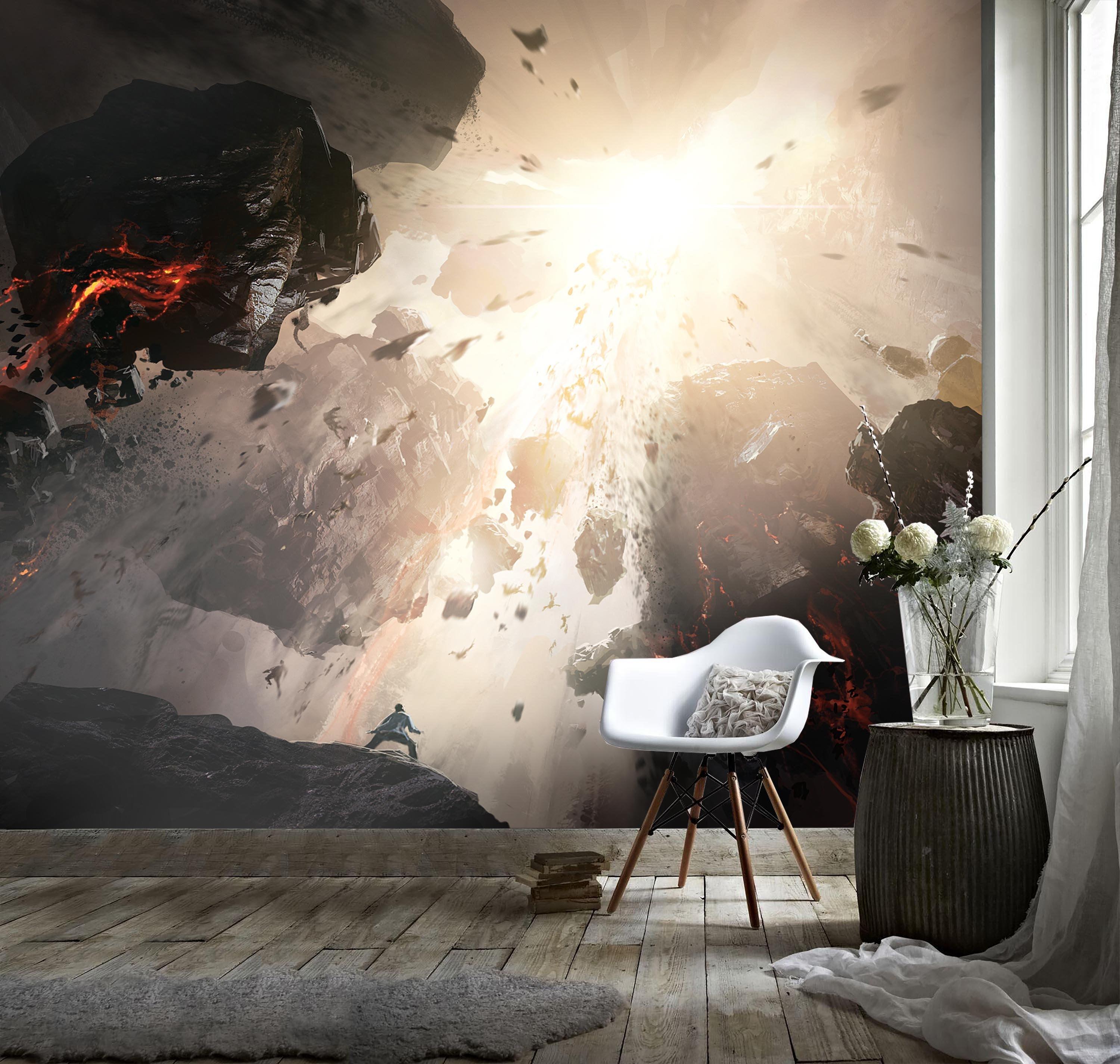 3D Science fiction, Broken, Meteorites Wallpaper- Jess Art Decoration