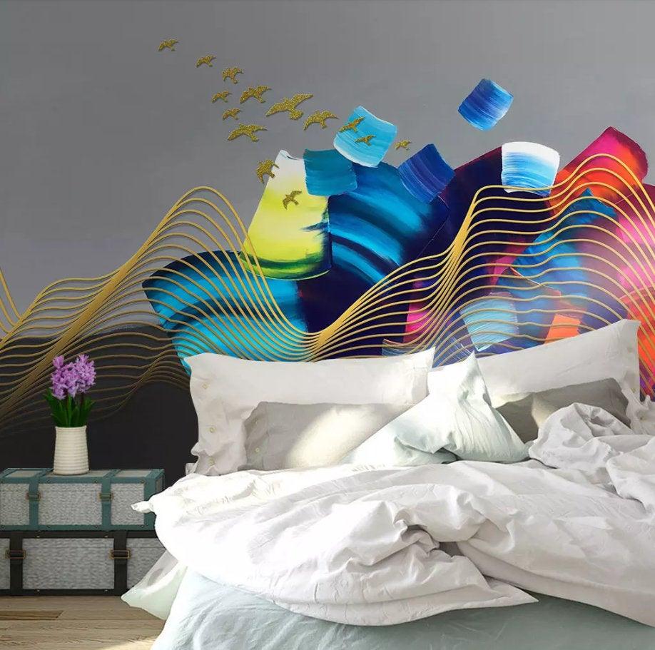3D Abstract, Color painting Wallpaper- Jess Art Decoration