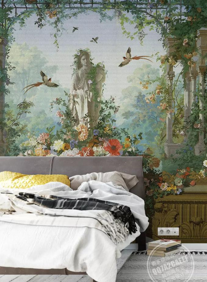 3D Classical, Dense, Tropical rainforest Wallpaper- Jess Art Decoration