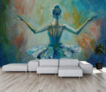 3D Paintings, Backs, Ballerinas Wallpaper- Jess Art Decoration