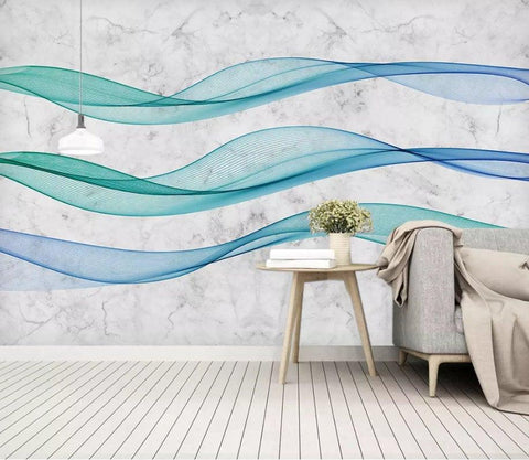 3D Abstract, Flowing lines Wallpaper- Jess Art Decoration