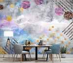 3D Cloud, Color material, Geometry Wallpaper- Jess Art Decoration