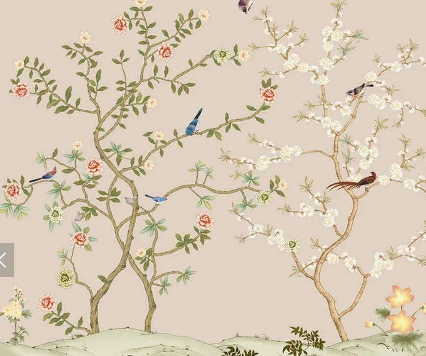 3D Chinese style, Branch, Magpie Wallpaper- Jess Art Decoration