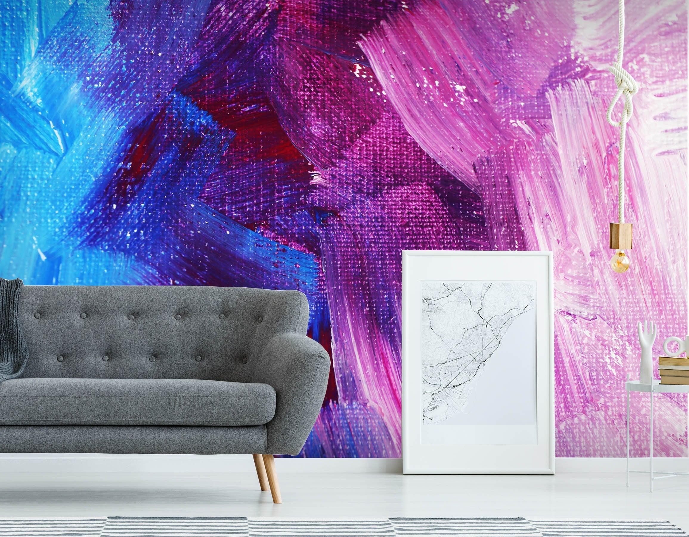 3D Heavy, Abstract, Clod-tones, Painted Wallpaper- Jess Art Decoration