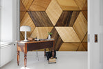 3D Different colors, Wood grain Wallpaper- Jess Art Decoration