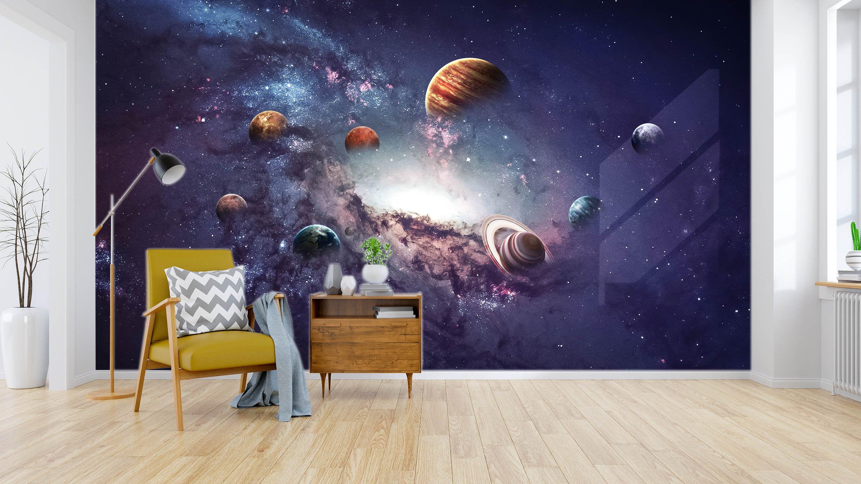 3D Vast universe, Mysterious, Planet Wallpaper- Jess Art Decoration