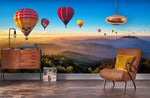 3D Romantic, Spectacular, Hot air balloon Wallpaper- Jess Art Decoration