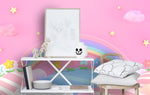 3D Kids, Cartoon, Dreamy, Rainbow Wallpaper-Nursery- Jess Art Decoration
