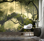 3D Mysterious, Forested landscape Wallpaper- Jess Art Decoration