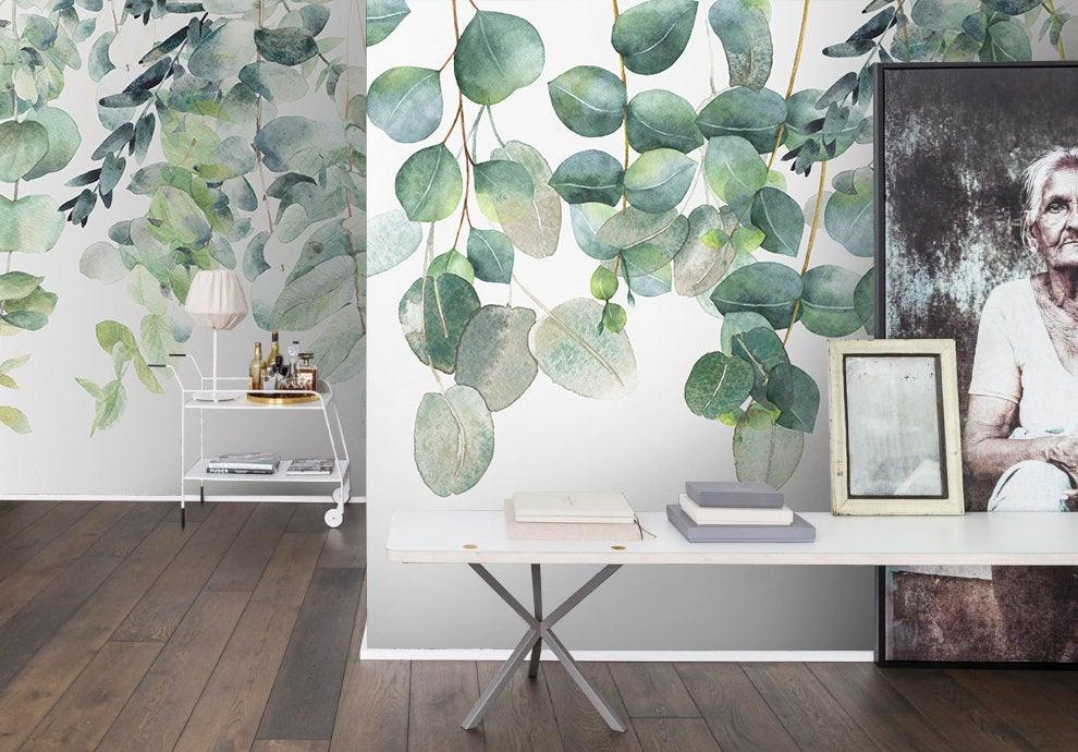 3D Watercolor, Spring, Sprouting branch Wallpaper- Jess Art Decoration