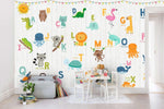 3D Kids, Cartoon, Alphabet wall Wallpaper-Nursery- Jess Art Decoration
