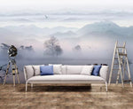 3D Chinese style, Mist, Mountain, Lake Wallpaper- Jess Art Decoration