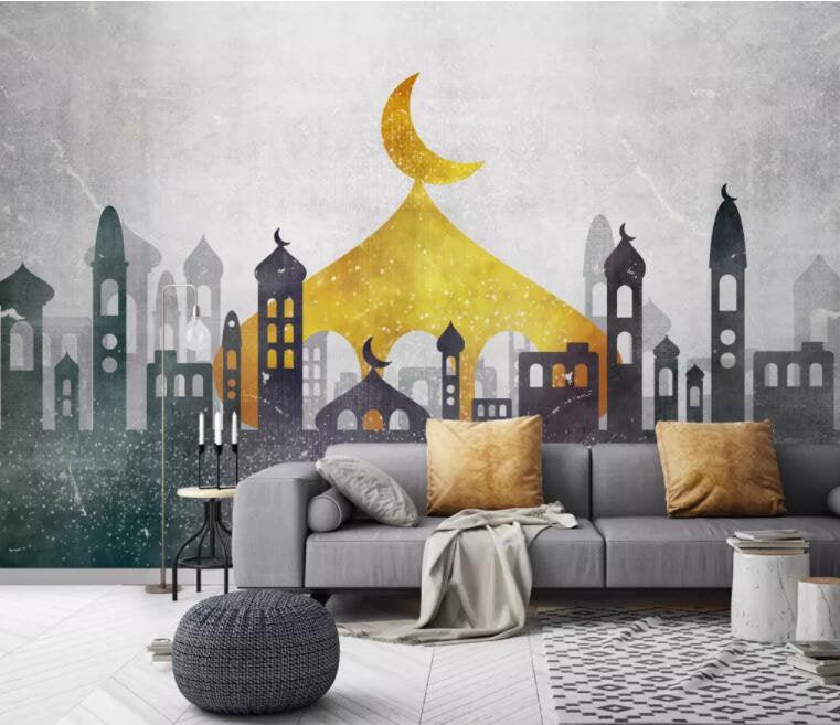 3D Arab style, Muslim architecture Wallpaper- Jess Art Decoration