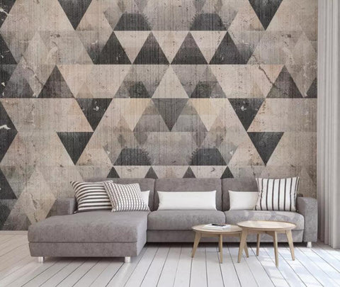 3D Warm-tones, Regular geometry Wallpaper- Jess Art Decoration