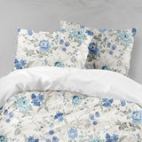 3D Blue-tones, Floral Set Quilt Cover Quilt Duvet Cover ,Pillowcases Personalized  Bedding,Queen, King ,Full, Double 3 Pcs- Jess Art Decoration
