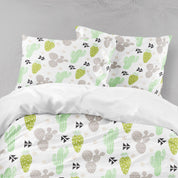 3D Cartoon cactus Bedding Set Quilt Cover Quilt Duvet Cover ,Pillowcases Personalized  Bedding,Queen, King ,Full, Double 3 Pcs- Jess Art Decoration