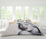 3D Marilyn Monroe Bedding Set Quilt Cover Quilt Duvet Cover ,Pillowcases Personalized  Bedding,Queen, King ,Full, Double 3 Pcs- Jess Art Decoration