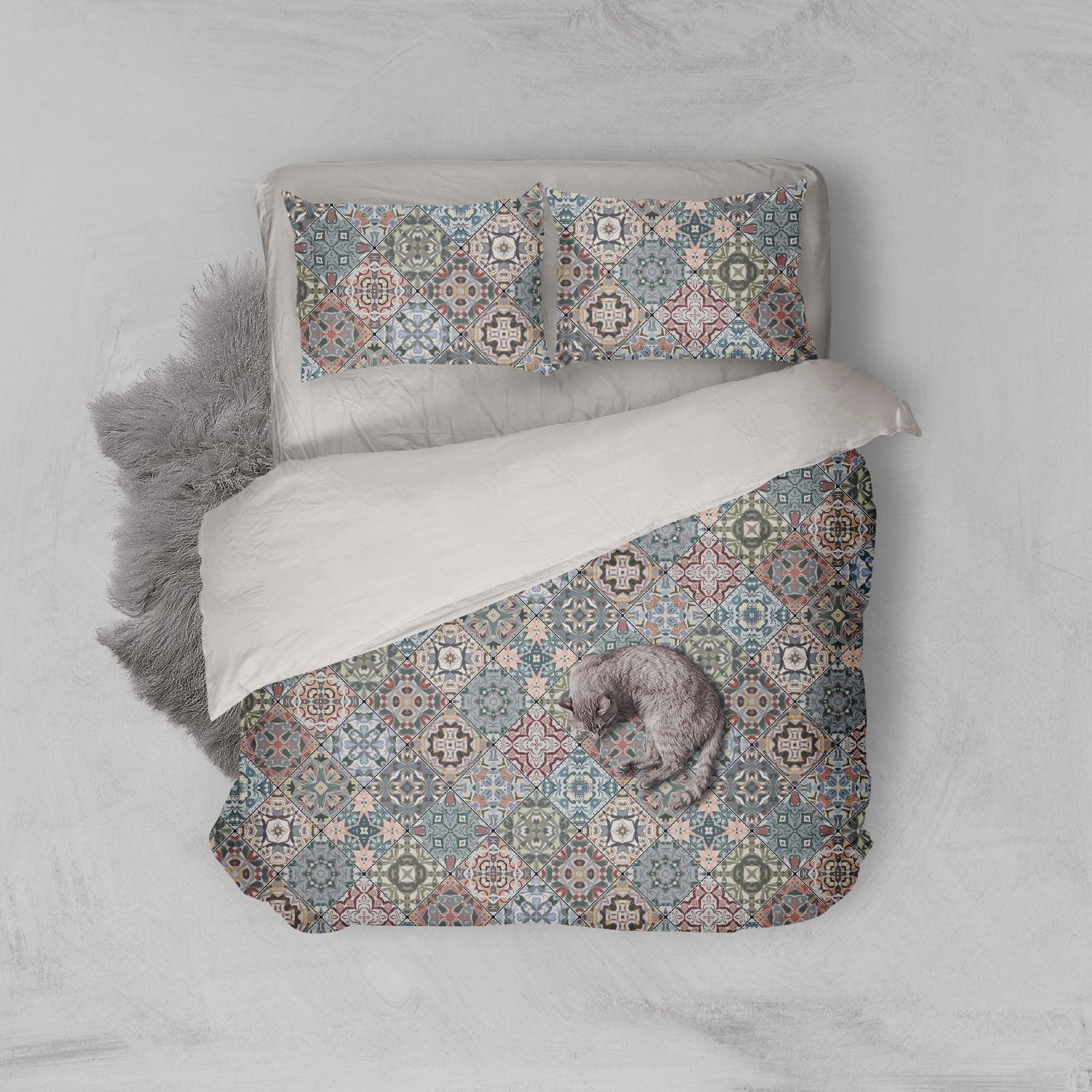 3D National pattern Bedding Set Quilt Cover Quilt Duvet Cover ,Pillowcases Personalized  Bedding,Queen, King ,Full, Double 3 Pcs- Jess Art Decoration