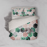 3D Geometry  Plant  Quilt Cover Set Bedding Set Pillowcases- Jess Art Decoration