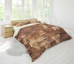 3D Timber cross section Bedding Set Quilt Cover Quilt Duvet Cover ,Pillowcases Personalized  Bedding,Queen, King ,Full, Double 3 Pcs- Jess Art Decoration