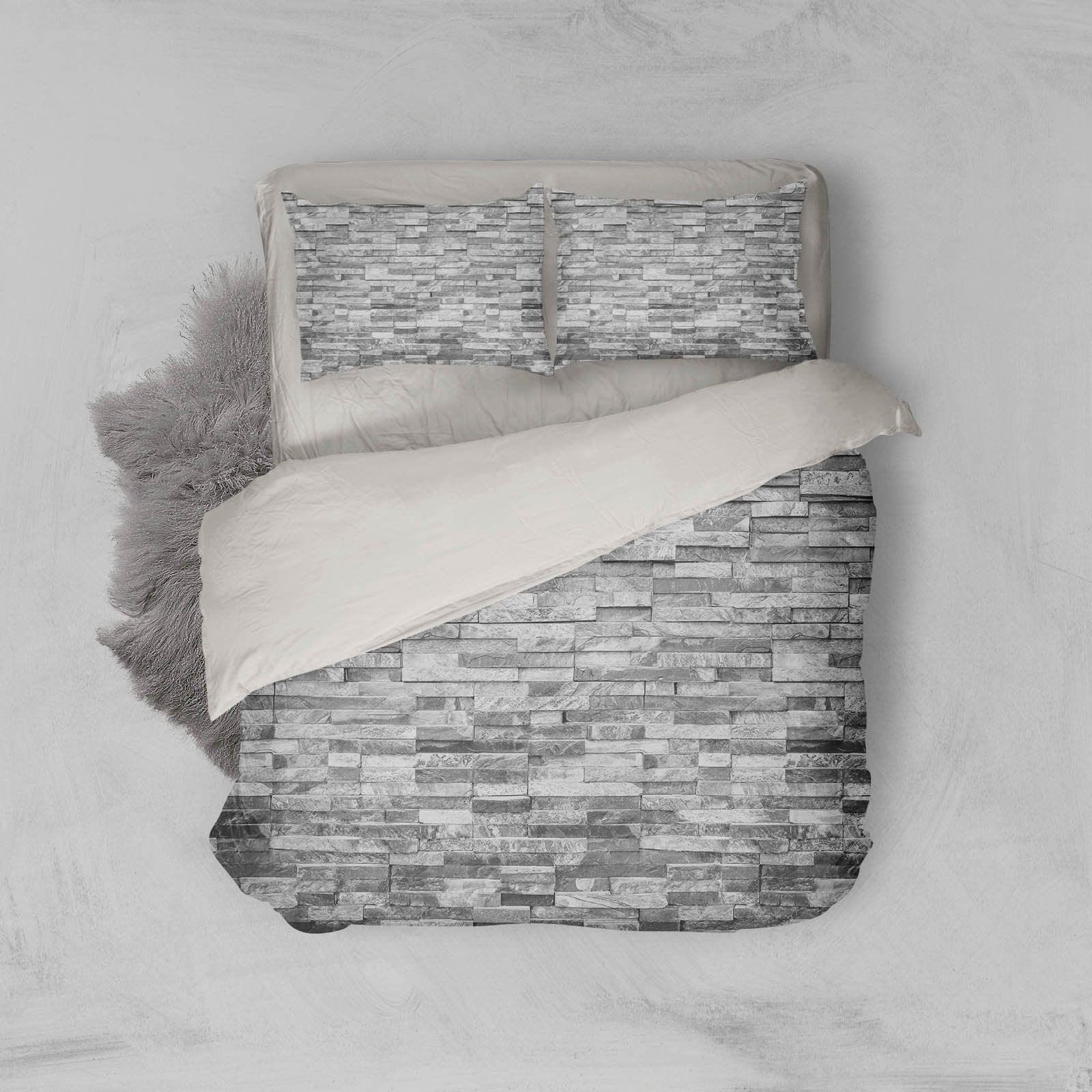3D A strip of rock Bedding Set Quilt Cover Quilt Duvet Cover ,Pillowcases Personalized  Bedding,Queen, King ,Full, Double 3 Pcs- Jess Art Decoration
