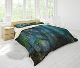 3D Mysterious forest Bedding Set Quilt Cover Quilt Duvet Cover ,Pillowcases Personalized  Bedding,Queen, King ,Full, Double 3 Pcs- Jess Art Decoration