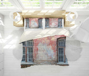 3D Vintage, Old Window Bedding Set Quilt Cover Quilt Duvet Cover ,Pillowcases Personalized  Bedding,Queen, King ,Full, Double 3 Pcs- Jess Art Decoration