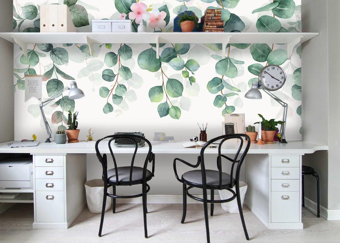 3D Watercolor, Spring, Branch Wallpaper- Jess Art Decoration