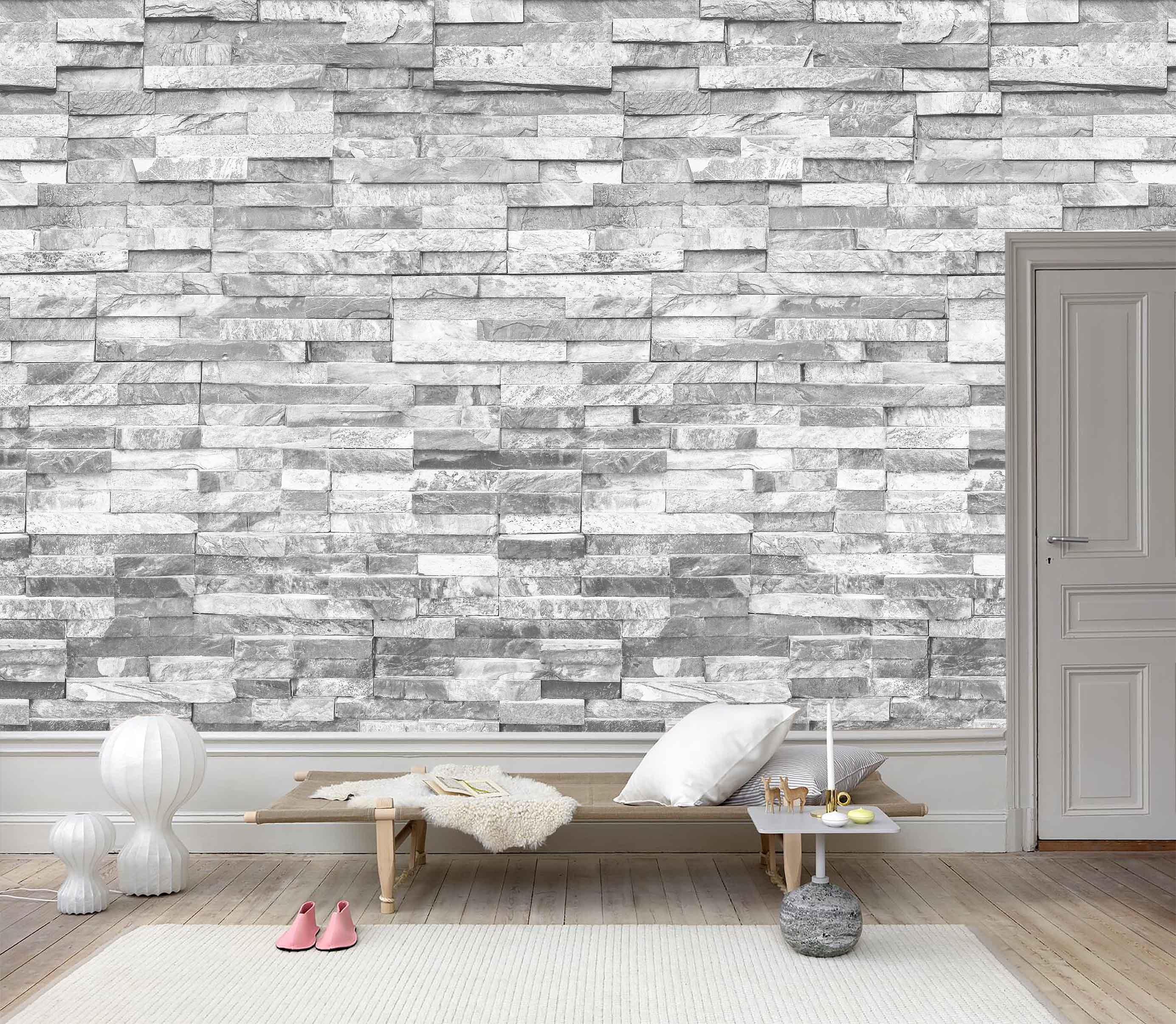 3D Stone material Wallpaper- Jess Art Decoration
